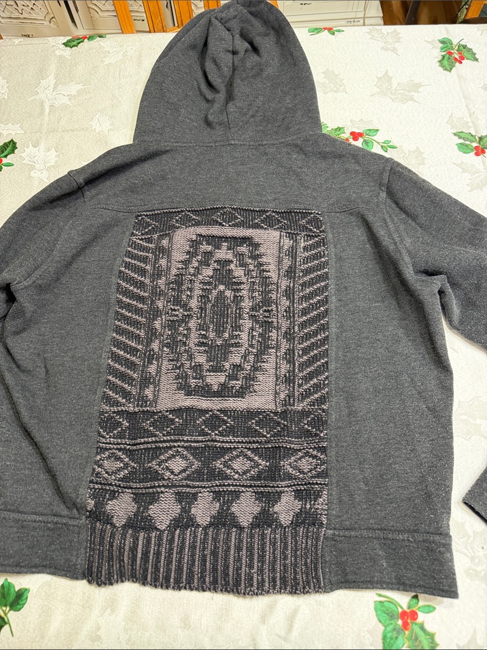 Prana Charcoal Gray Women's Full‑Zip Hooded Sweatshirt